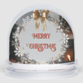 金ゴールドボウスノーフレークリースお客様の感謝 (正面)