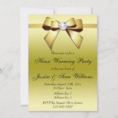 金ゴールドボウハエレガントウスウォーミングパーティー 招待状 (正面)