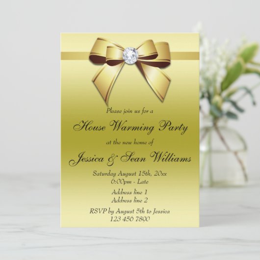 金ゴールドボウハエレガントウスウォーミングパーティー 招待状 (スタンド正面)