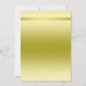 金ゴールドボウハエレガントウスウォーミングパーティー 招待状 (裏面)