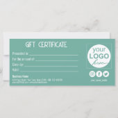 金ゴールドボウフェスティバルモダンミントギフトボックスギフトカード (裏面)