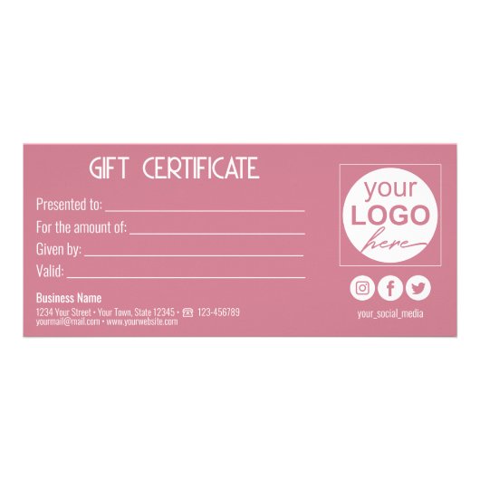 金ゴールドボウラブリーピンクハートギフトボックスギフトカード ラックカード (裏面)