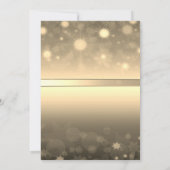 金ゴールドボウ、シャンパンベリー会社クリスマス 招待状 (裏面)