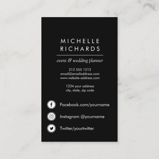 金ゴールドボウ|プロフェッショナルソーシャルメディアアイコン 名刺 (裏面)