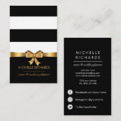 金ゴールドボウ|プロフェッショナルソーシャルメディアアイコン 名刺 (正面/裏面)