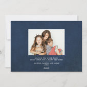 金ゴールドボタニカルホリデーグリーティング3フォト シーズンカード (裏面)