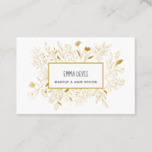 金ゴールドボタニック美しいサロンヘアドレッサーアポイントメント