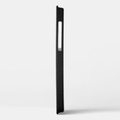 金ゴールドボタンと黒ステンレス鋼メタル Case-Mate iPhoneケース (裏面 / 左)