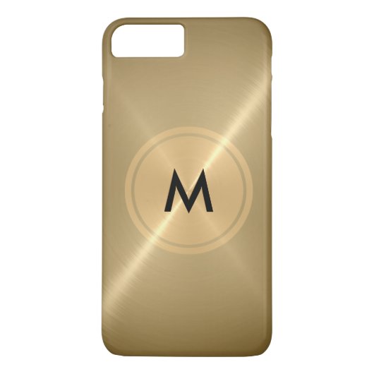 金ゴールドボタン及び青銅ステンレス鋼金属 Case-Mate iPhoneケース (裏面)