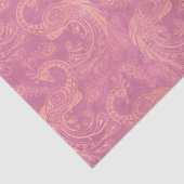 金ゴールドボホピーコックオンピンクのデコッページ 薄葉紙 (詳細)