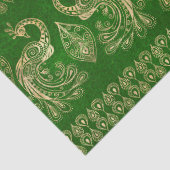 金ゴールドボホピーコックオンブライトグリーン 薄葉紙 (詳細)