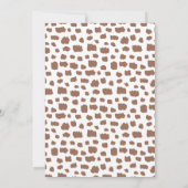 金ゴールドボホーフローラサファリバイルワイルドバースデー 招待状 (裏面)