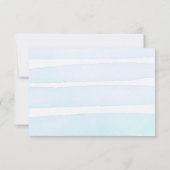 金ゴールドボーイアロハベビーシャワーおむつラッフルカード 招待状 (裏面)