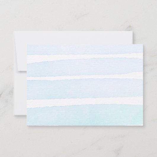 金ゴールドボーイアロハベビーシャワーおむつラッフルカード 招待状 (裏面)