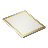 金ゴールドボーダー写真枠オートグラフ ノートパッド (アングル)