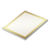 金ゴールドボーダー写真枠オートグラフ ノートパッド (回転)