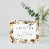 金ゴールドボーブルクリスマスパーティー保存日 シーズンポストカード (スタンド正面)