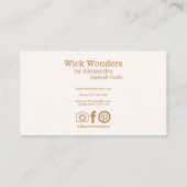 金ゴールドボーミニマルロウソク製造業証 名刺 (裏面)