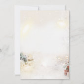 金ゴールドボールプレゼントクリスマスカンパニー 招待状 (裏面)