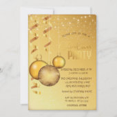 金ゴールドボール、ストリングライト会社クリスマスパーティー 招待状 (正面)