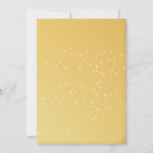 金ゴールドボール、ストリングライト会社クリスマスパーティー 招待状 (裏面)