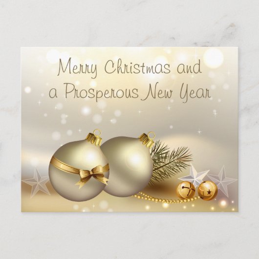 金ゴールドボール、ベルと星 シーズンポストカード (正面)