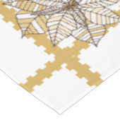 金ゴールドポインセチア最も素晴らしいタイムテーブルクロス テーブルクロス (アングル)