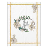 金ゴールドポインセチア最も素晴らしいタイムテーブルクロス テーブルクロス (正面)