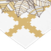 金ゴールドポインセツィアティスザシーズンホリデーテーブルクロス テーブルクロス (アングル)