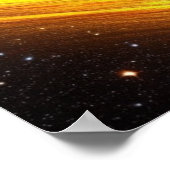 金ゴールドポスターの衝撃波 ポスター (角)