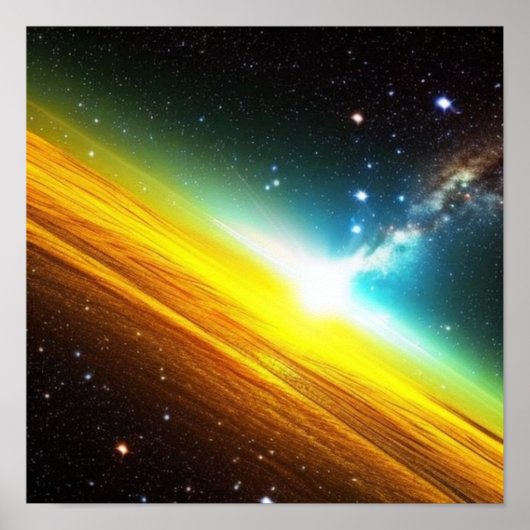 金ゴールドポスターの衝撃波 ポスター (正面)