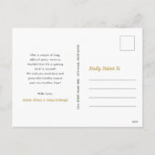 金ゴールドポストCOVID 12日のフリーダムクリスおもしろいマス シーズンポストカード (裏面)