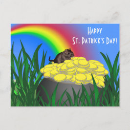 金ゴールドポット付き/ゲルビル – St Patrick's Day Postages ポストカード