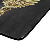 金ゴールドポリゴン記号のカドゥセウス カッティングボード (角)