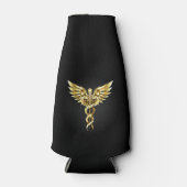 金ゴールドポリゴン記号のカドゥセウス ボトルクーラー (正面)