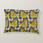 金ゴールドポープードルナイトグレイ アクセントクッション (裏面)