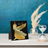 金ゴールドマアットエジプトスピリチュアルジャスティス女神 フォトプラーク (インサイチュ)