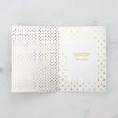 金ゴールドマイオウィパーソナルキャットフォトペットホリデー シーズンカード (内部)