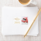 金ゴールドマイオウィパーソナルキャットフォトペットホリデー ラベル (インサイチュ)