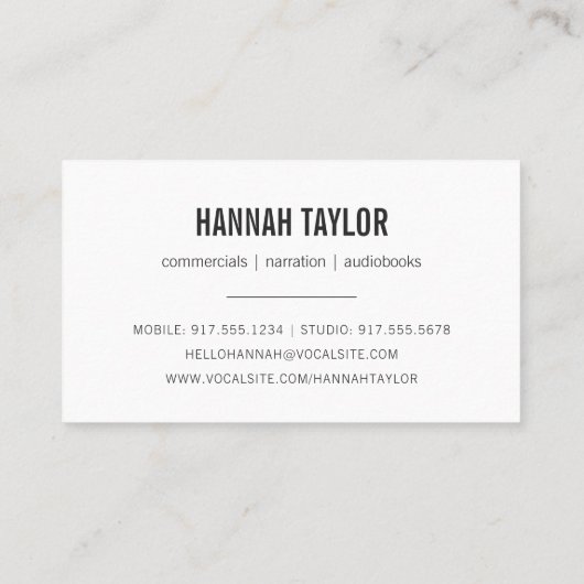 金ゴールドマイク声優 名刺 (裏面)