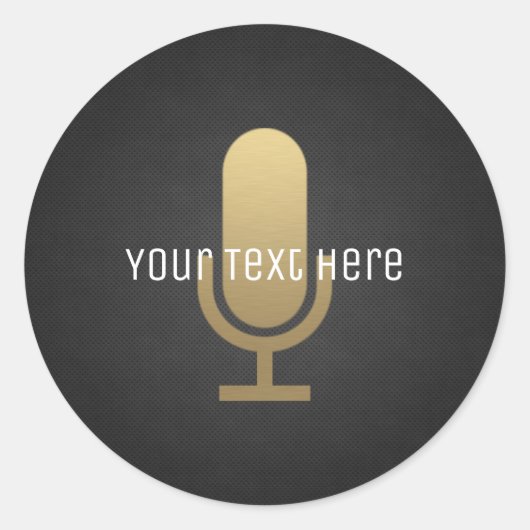 金ゴールドマイク ラウンドシール (正面)