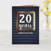 金ゴールドマイルストーンの記念日 カード (黄色い花)