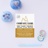 金ゴールドマウンテンロゴ、カービングアドベンチャー広告ズ チラシ (シングル)