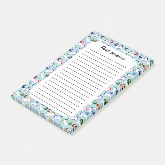 金ゴールドマジカルスターレインボーユニコーン ポストイット (アングル)