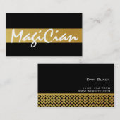 金ゴールドマジシャン名刺 名刺 (正面/裏面)
