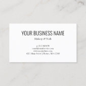 金ゴールドマスカフェイクラワンドラッシュロイヤリティカード 名刺 (裏面)