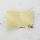 金ゴールドマスカレード黒サンキューカード サンキューカード (内部)