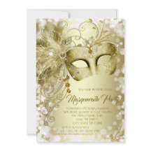 金ゴールドマスクマスカレードパーティー