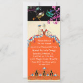 金ゴールドマスクORANGE LADY MASQUERADEパーティープログラム 招待状 (裏面)