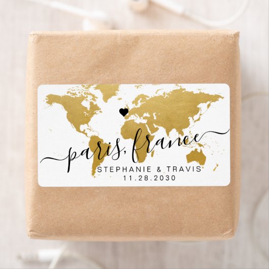 金ゴールドマップハートの宛先の優先 ラベル (インサイチュ)